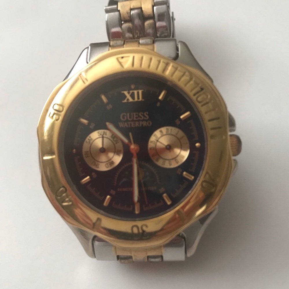 Guess Two tones men’s watch blue Sphere